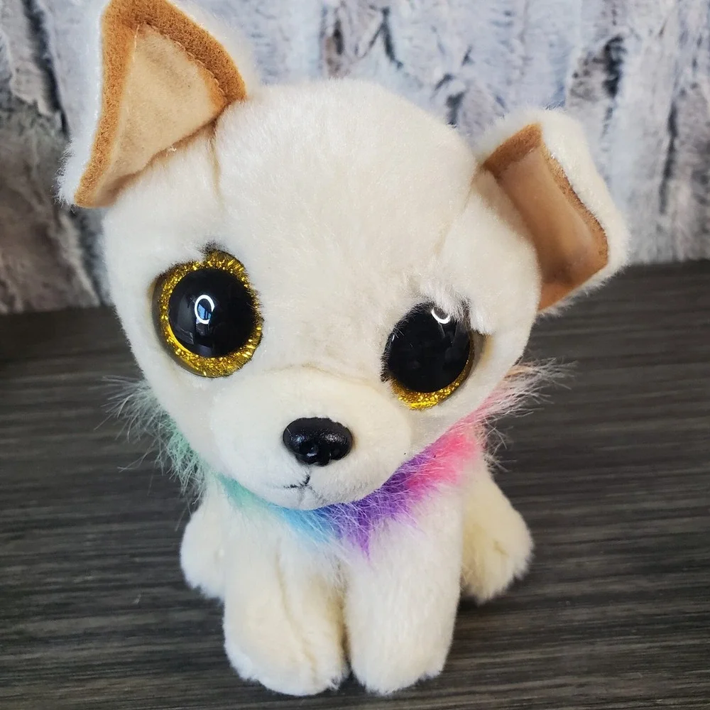 Ty Beanie Boos (3) Dogs & Cat Chihuahua, French Bulldog, Siamese Cat